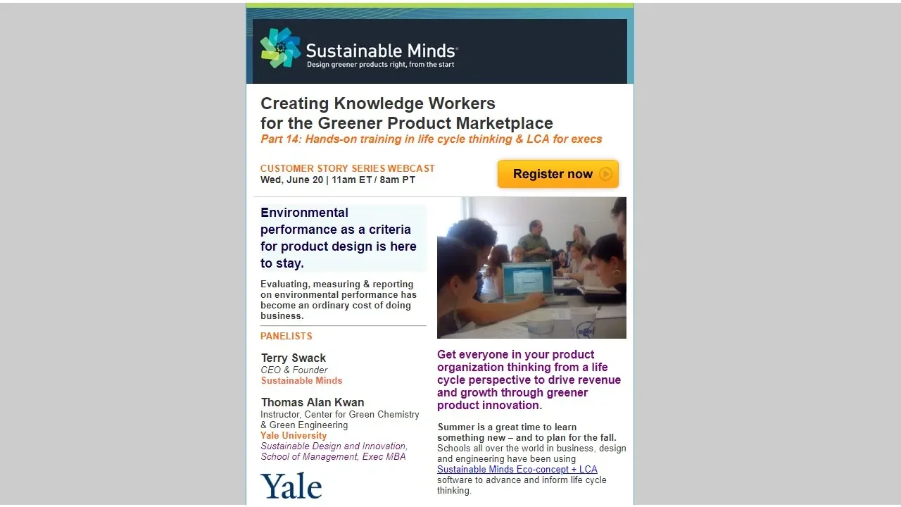 Creating Knowledge Workers for the Greener Product Marketplace Part 14