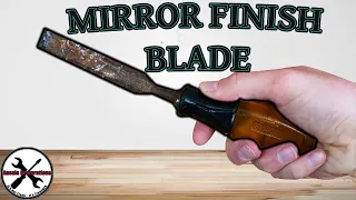 Wood Chisel Restoration Polished Steel Finish 