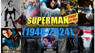 super man all movies from 1948 to 2024 evolution of super man