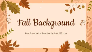 Free Fall Background for PowerPoint Google Slides by GreatPPT
