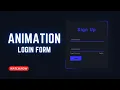 Animated Login Form With Source Code Using HTML CSS