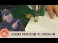 How to Install Grommets in Tarps Banners Fabric Hand Tools vs Grommet Machine