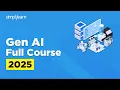 Generative AI Full Course 2026 Gen AI Tutorial for Beginners Gen AI Explained Simplilearn