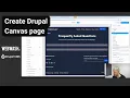 Create Drupal Canvas page