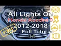 Honda Accord 9 2012-2018 How To Fix All Warning Lights On ABS VSA EPS Brake System