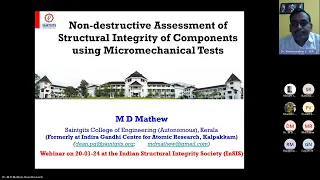 InSIS Webinar-Non destructive Assessment-Structural Integrity of Components by micromechanical tests