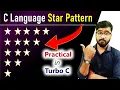 Inverted Right Triangle Pattern Star Patter in C Language Turbo C By Rahul Chaudhary