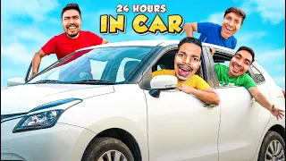Living 24 Hours in Car Challenge 🚗