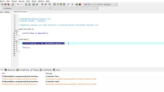 Difference between Call Back Function and Normal function Function Pointers C Programming