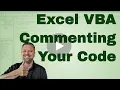 Excel VBA Making Notes or Commenting Code