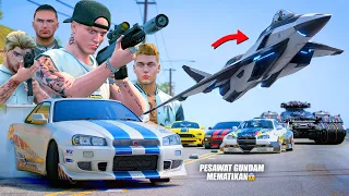PERANG BESAR SAUDARA! PESAWAT GUNDAM MEMATIKAN KEI OCONNER - GTA 5 ROLEPLAY