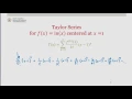 Taylor Series for f x ln x Centered at x 1