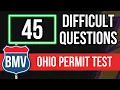 Ohio BMV Permit Test 2026 45 Difficult Questions