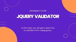 How to Validate a Form with jQuery Form Validation JQuery Validation