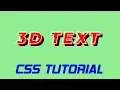 Css 3d Pop Text cool css effects 2019