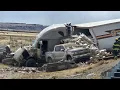 Dust Storm and 30 vehicles pile up and crash on I-25 just south of Pueblo CO