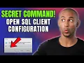 Secret RUN Command to Open SQL Client Configuration on Windows