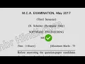 2017 Dcrust MCA 3rd Sem Reappear Software Engineering Question Paper
