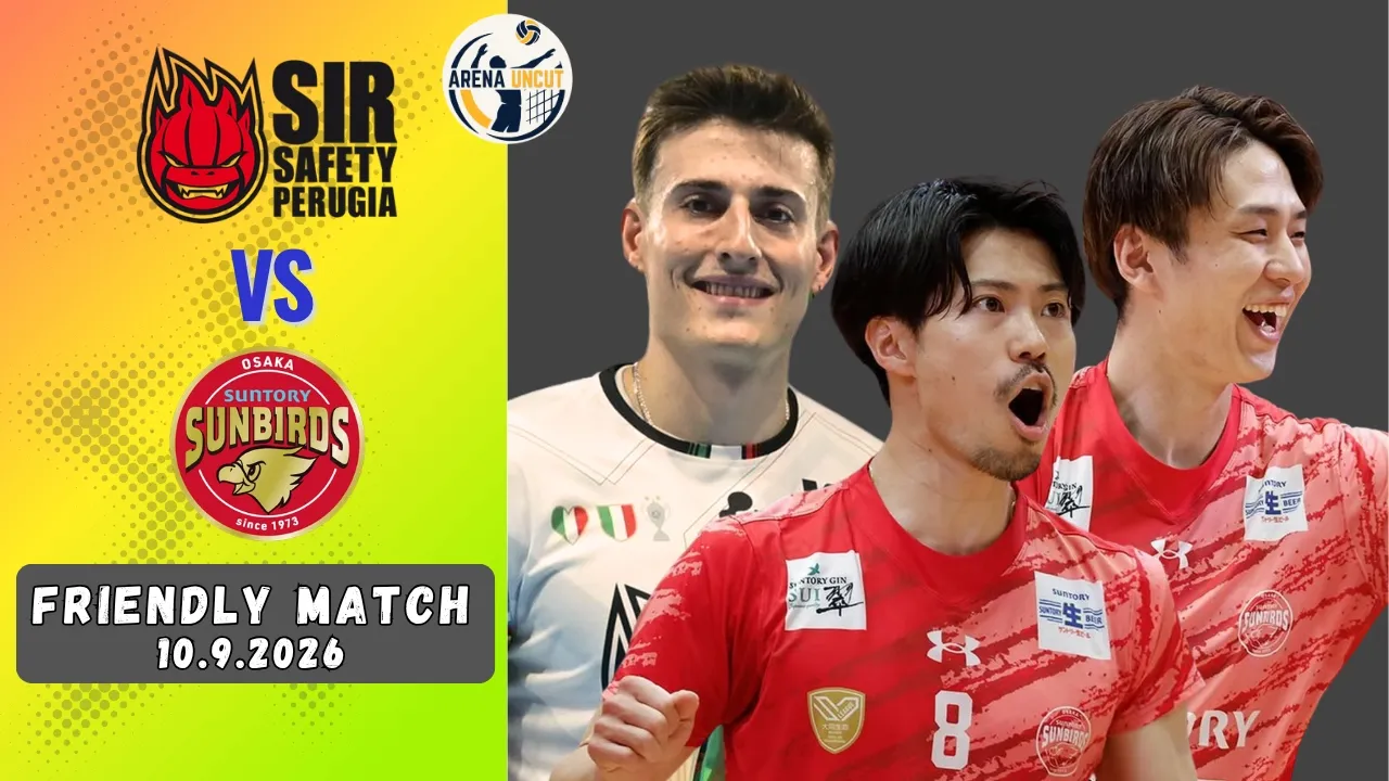 Sir Safety Perugia vs Suntory Sunbirds Osaka | Day 2 OJI Cup #volleyball #japan #italy
