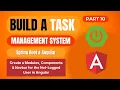 Task Management System with Spring Boot Angular Create a Modules Components Navbar Part 10