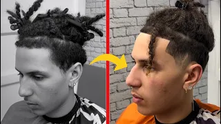 LIGHTSKIN TRANSFORMATION Mid Taper w Crispy line up Haircut Tutorial