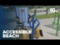 Accessible wheelchairs make Oakland Beach open to all