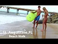 4K Beach Walk St Augustine FL USA 2021