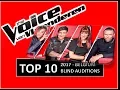 The Voice van Vlaanderen (BELGIUM) - TOP 10 Blind Auditions 2017
