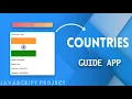 Countries Details Search with HTML CSS and JavaScript Country Guide App Best JavaScript Project