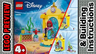 PREVIEW: 43235, LEGO Disney, Ariel's Music Stage​ & Building Instructions! LEGO 2024