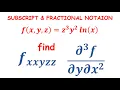 Fractional notation and subscript notation CALC 3