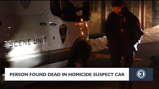 Person found dead in homicide suspect car
