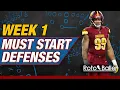 Defense Start Em Sit Em - Fantasy Football Week 1