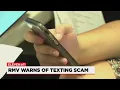 Mass RMV warning to text phishing scam