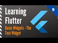 Learning Flutter Part 9 Basic Widgets-The Text Widget