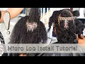 How To Micro Loc Extensions Human Hair Microlocs Installation Tutorial
