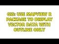 GIS Use mapview r package to display vector data with outline only