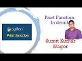 Print Function in Detail Python Print Function in Depth Getting Started with Python
