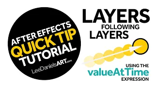 After Effects Tutorial QUICK TIP Layers Following Layers valueAtTime Expression