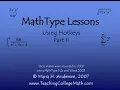 How to Use MathType Tutorial Formatting Equations and Reactions in MS Word