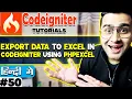 CodeIgniter Mini Project Tutorial in Hindi Export Data to Excel in Codeigniter using PHPExcel