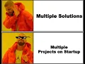 How to Set Multiple Projects to Start Up at the same time in Visual Studio