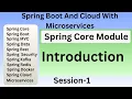 Spring Boot with Microservices Session1 Introduction
