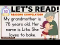 LET S READ READING COMPILATION PRACTICE READING ENGLISH 50 MINS TEACHING MAMA