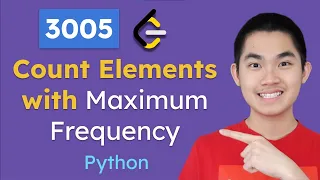 3005 Count Elements with Maximum Frequency Python Leetcode