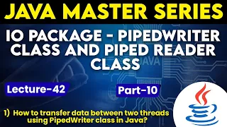 IO Package PipedWriter Class PipedReader Class Part-10 in Java Tpoint Tech