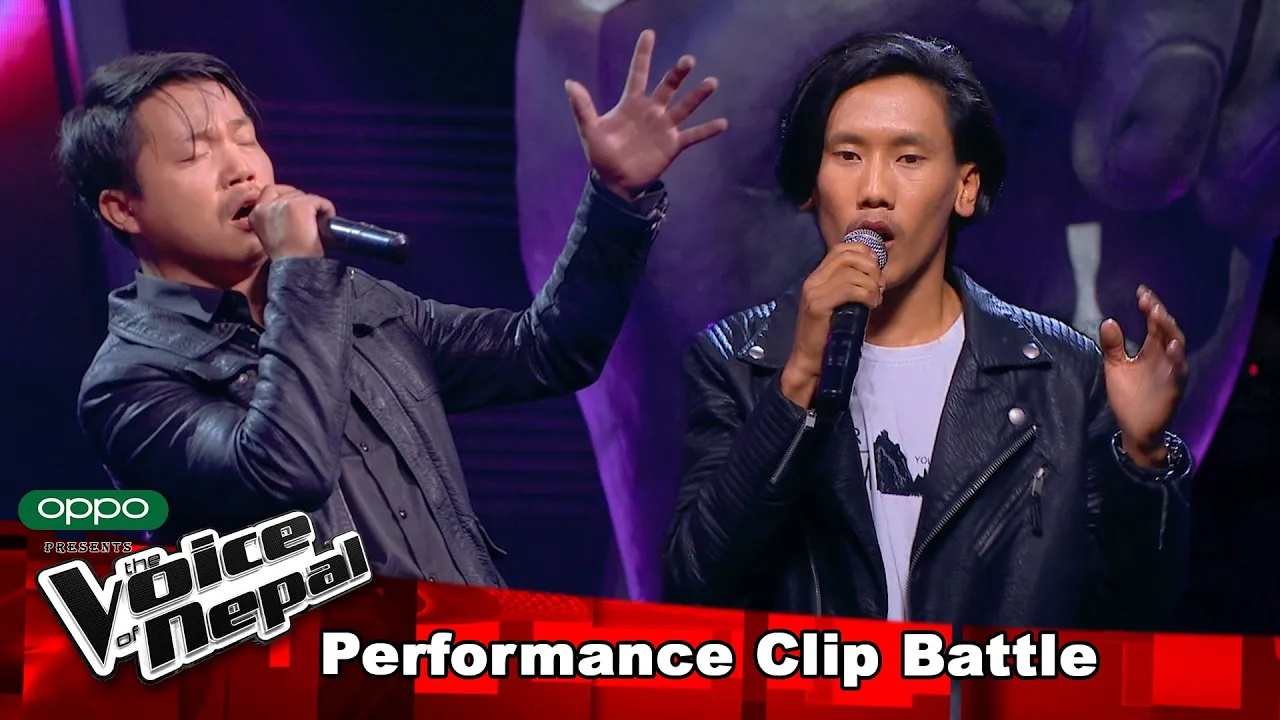 Kapil Vs Bijay "Din Ra Raat" Battle Round - The Voice of Nepal 2021