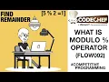 Find Remainder Codechef FLOW002 MODULO OPERATOR Competitive coding