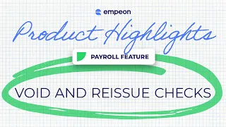 Product Highlight Void Reissue Checks