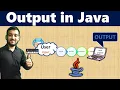 Java print Statements - Output in Java Java Tutorial in Hindi